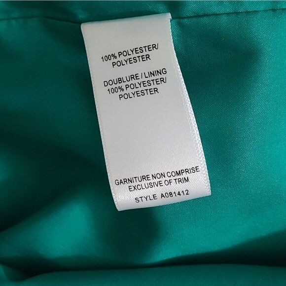 𝅺chic BY JACOB Green Sleeveless Fit-&-Flare Ruffle  Dress Size XS - Picture 14 of 14